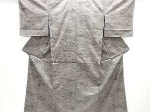 草花模様織り出し西陣お召着物